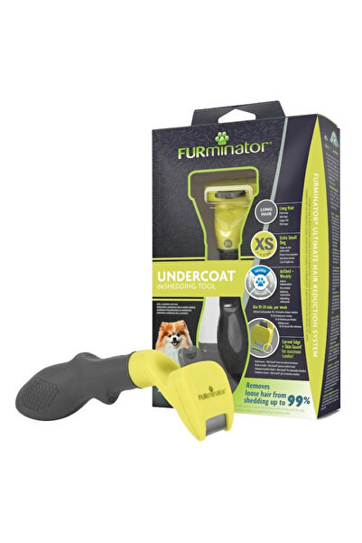 Furminator Perie anti-naparlire pentru caini Furminator, par lung XS