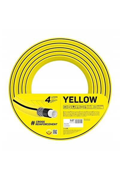Cellfast Furtun gradina, Cellfast Yellow, 4 straturi, 1/2'', 50 m