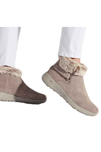 SKECHERS Suede Snow Boots Women's Beige EU 37