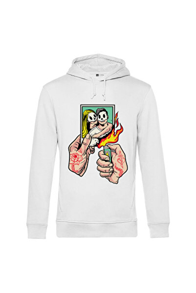 Kartier Hanorac alb unisex Memories are gone