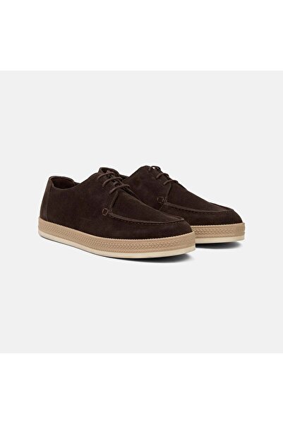 Desa Men's Bitter Brown Lace-Up Suede Leather Casual Shoes