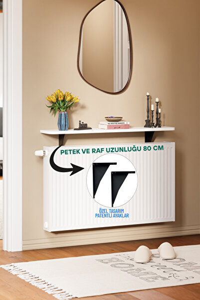 Jeina OSLO - Dresuar Montaj Gerektirmeyen 80x18 CM Oval Kesim Petek Üstü Uçan...