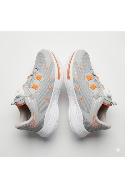 KİNDEP M.P 251-3411 Smart Lace-Up Children's Sports Shoes Gray