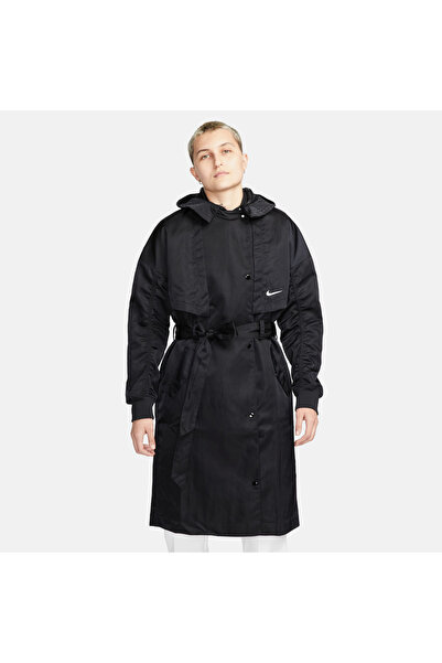 Nike Sportswear Essential Trench Kadın Siyah Ceket