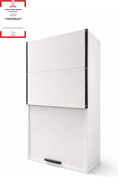 KUZEY KOMBİ PLASTİK PVC Kombi Dolabı Balkon İç Mekan Mutfak için Dayanıklı ve...