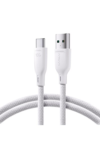 Joyroom Cablu S-A34 USB-A la USB-C 100W 1m Încărcare rapidă Alb
