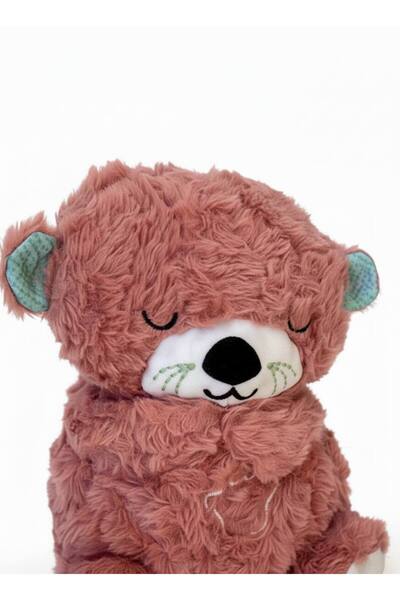 farddad Lila Nefes Alan Teddy Ayı Peluş Oyuncak Müzikli Işıklı Bebek Uyku Ark...