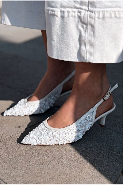 I Love Shoes Selorine Stiletto White Sequin