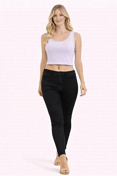 SBL COLLECTİON Women's Strappy Cropped Basic Blouse