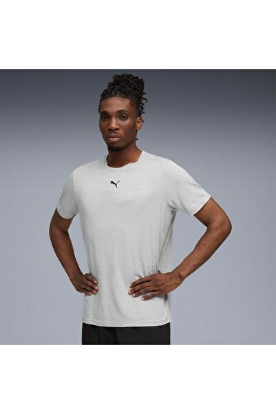 Puma Essentials Heather Cat Men's Gray T-Shirt