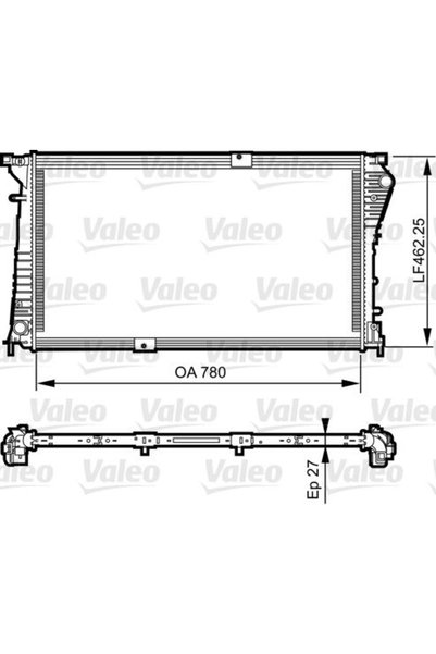 VALEO Ψυγείο, ψύξη κινητήρα 734931