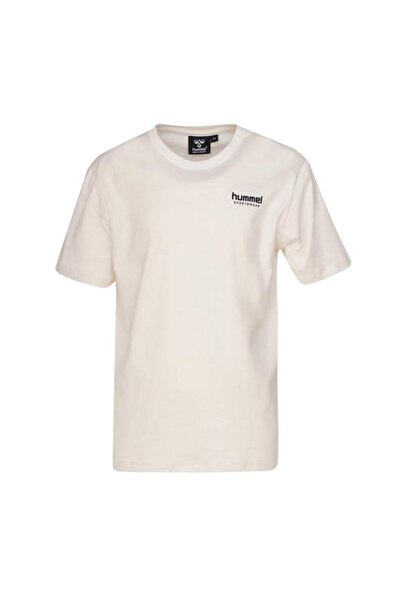 hummel Μπλουζάκι Anarosa Boy's Ecru με στρογγυλή λαιμόκοψη