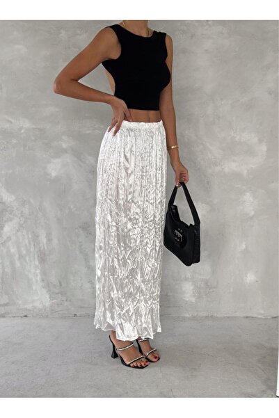 Elmas butik تنورة طويلة مزينة بالترتر