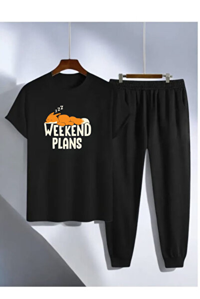 LAVİTTA Wekeend Printed Sweatpants and T-Shirt - Jogger Pants T-Shirt Bottom ...