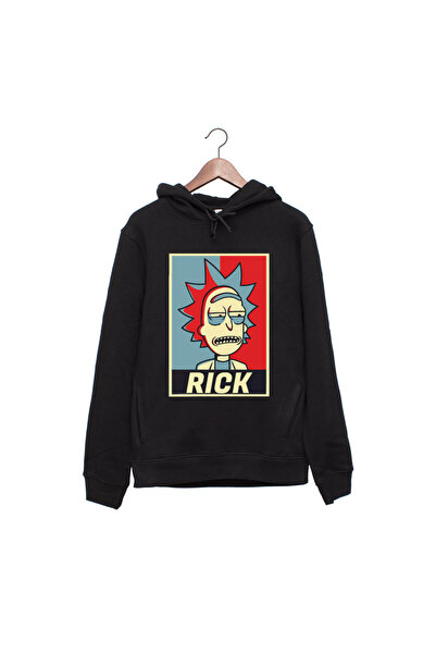 Kartier Rick unisex black sweatshirt
