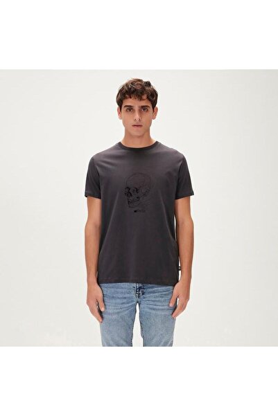 Bad Bear Reborn Men's Navy Blue Round Neck T-Shirt