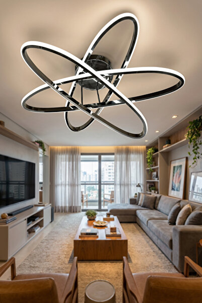 G-Light Atom Plafonyer Salon - Oturma Odası Led Avizesi