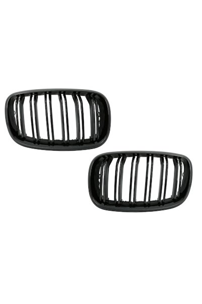 KITT Grile centrale compatibile cu BMW X5/X6 E70/E71 2007-2014, negru lucios,...