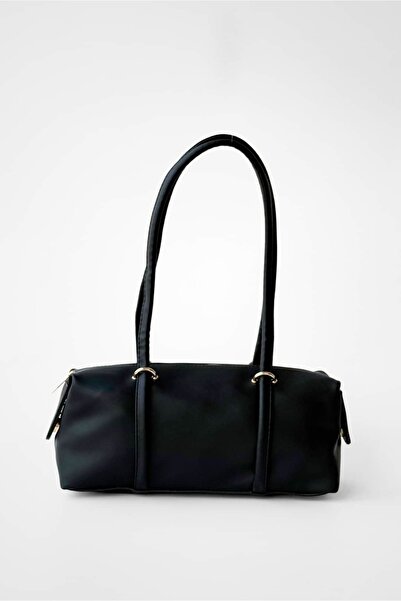 Yuka Atelier Mat Solene Cylinder Minimal Baguette Shoulder Bag