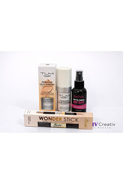 TLM Make-up set – Color Changing Foundation + Contour & Highlight Stick + Mat...