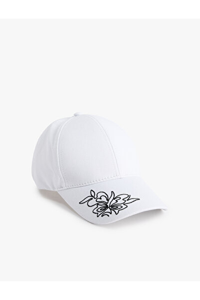 Koton Καπέλο με κεντημένα λουλούδια Βαμβάκι τεμαχίων