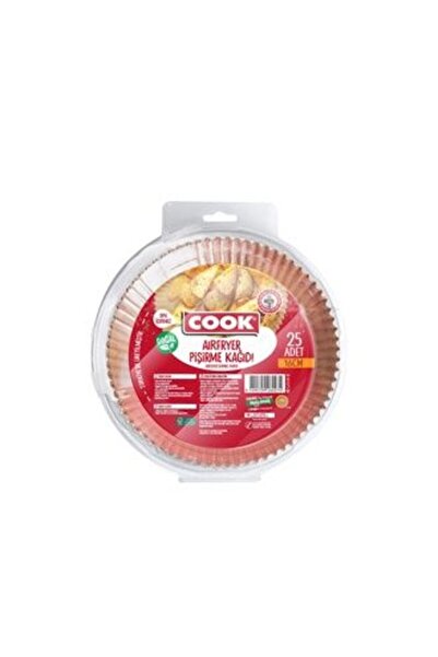 Cookc 5 قطع من ورق الطهي للقلاية الهوائية، عبوة تحتوي على 25 قطعة