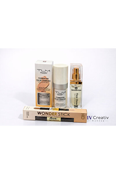 TLM Set machia – Fond de Ten Color Changing + Bază Essence Real Base + Stick ...