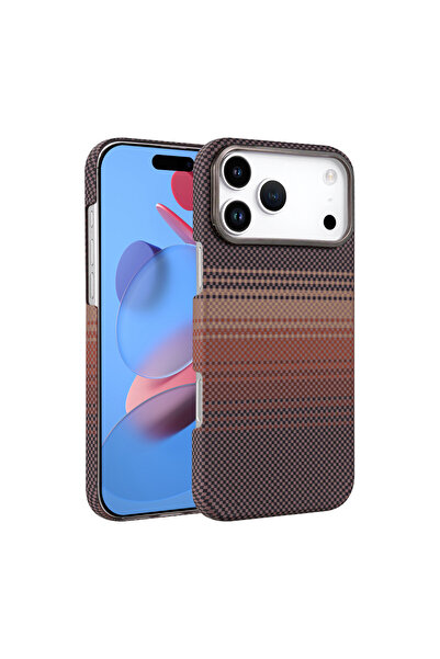 halkhouse İphone 17 Pro Max Kılıf Kamera Korumalı Karbon Magsafe Özellikli Me...