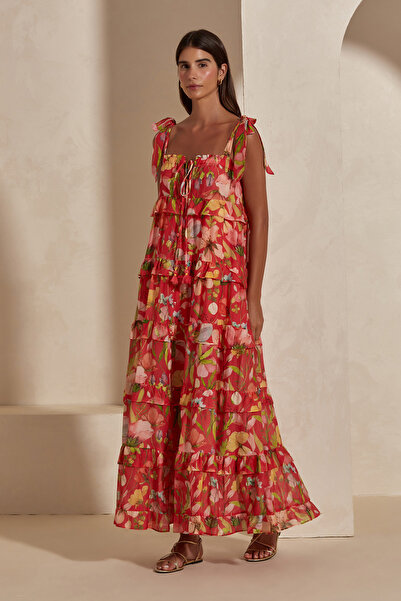 Dahlia Bianca Diana Maxi Elbise