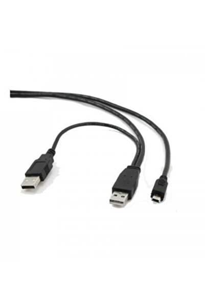 Gembird Cablu USB 2.0 A–Mini USB 0,9 m, conectori auriti, mufa alimentare