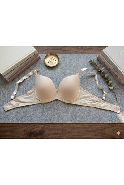 PALVİN Black Plus Size Wire Shaping / Sculpting Bra