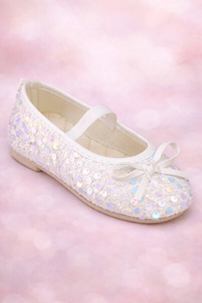 OTNICA Babet kız çocuk ayakkabısı pullu rahat lastikli