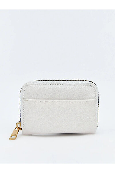 LC Waikiki LCW ACCESSORIES محفظة نسائية ذات مظهر جلدي أبيض