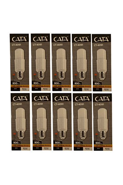 Cata CT-4091 KAPSÜL AMPUL BEYAZ IŞIK 6400K 8W 10 ADET