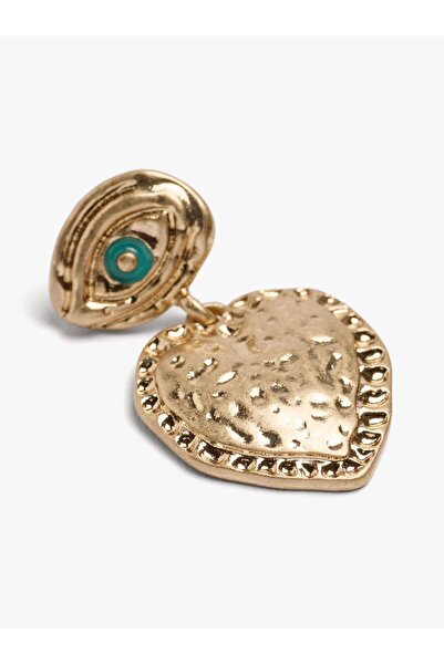 PARFOIS Göz ve Kalp Desenli Uzun Küpe