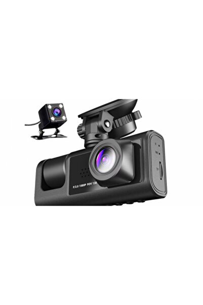 AXC Cameră Auto 3-în-1 Full HD cu Înregistrare Interior-Exterior și Vedere de...