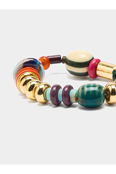 PARFOIS Taş ve Seramik Boncuklu Elastik Bileklik