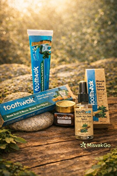 MISVAKGO Misvak Özlü Tam Bakım Seti Misvak Diş Macunu + Misvak Ağız Bakım Spr...