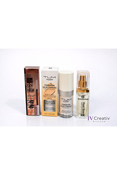 TLM Set machiaj profesional – Mascara Sky High + Fond de Ten Color Changing +...