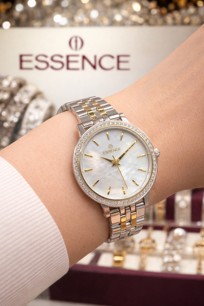 Essence KADIN KOL SAATİ 22 AYAR ALTIN KAPLAMA 5 ATM SU GEÇİRMEZ 2 YIL ARIKAN ...