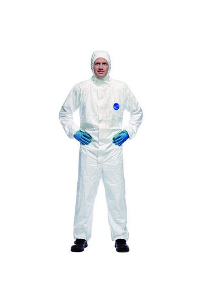 Coverguard Combinezon antichimic, antistatic, Tyvek, alb, unisex