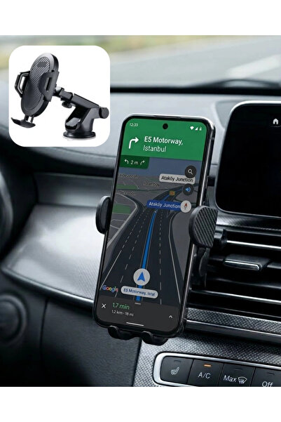 Epilons 360 °   حامل هاتف دوار للسيارة مع آلية قفل تلقائي