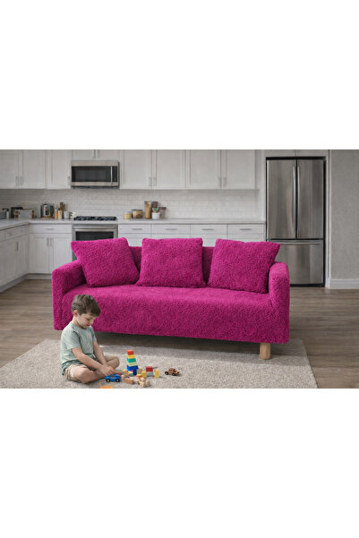 LOTUS PORT İki Kişilik Velsoft Peluş Kumaş