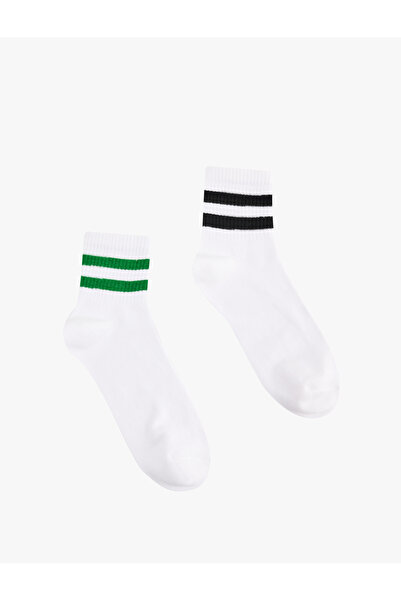 Koton Ριγέ Σετ με 2 μποτάκια και κάλτσες τένις