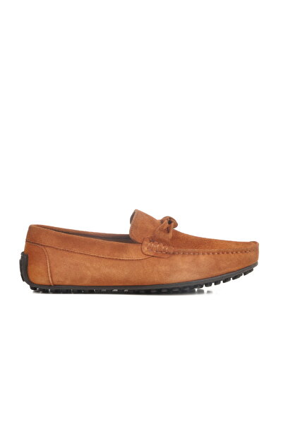 Aspor Tan Suede Genuine Leather Men's Casual Shoes