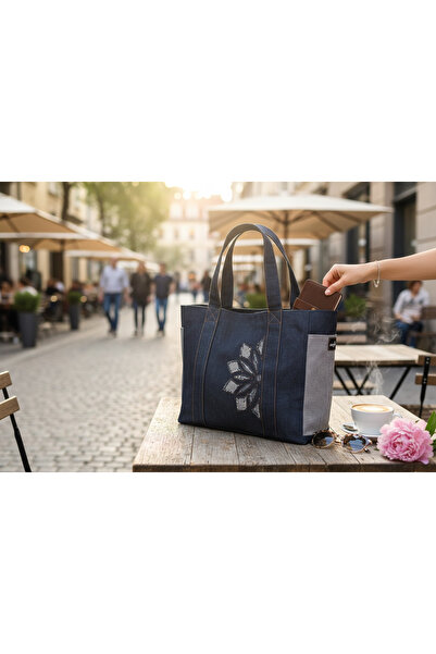 SERENAY DESIGN DENİM TOTE ÇANTA