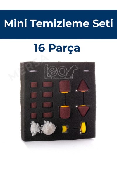 BEFAR LEO Premium Mini Temizleme Seti – Detay Alanlar İçin Polisaj & Pasta Ci...