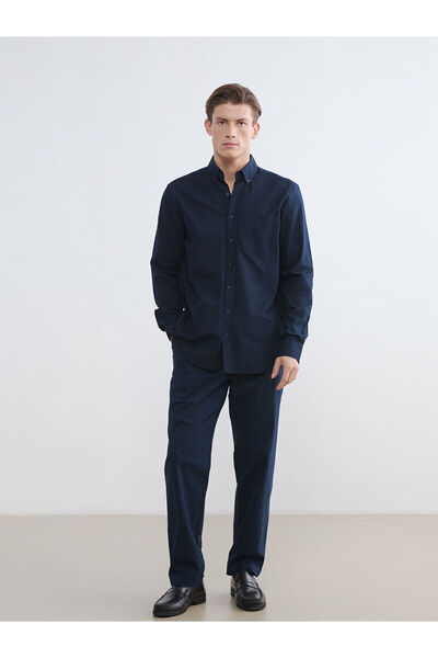 LC Waikiki Pantaloni negri pentru bărbați, model standard, Dobby (S6)