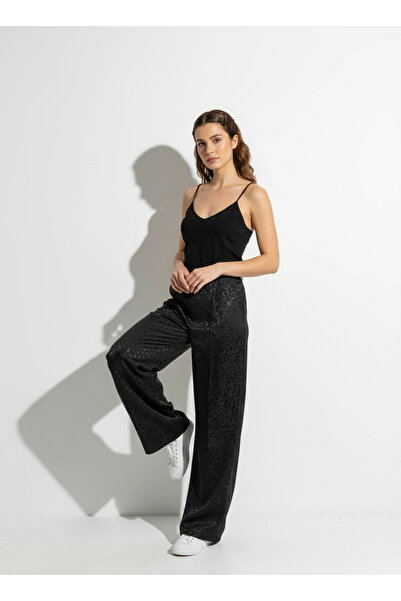 Masttoon Siyah Leopar Pantolon