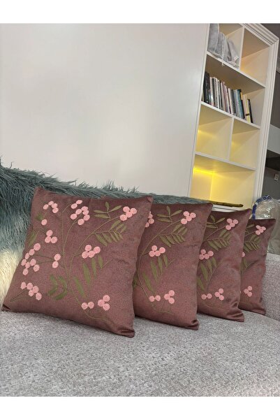 Home غطاء حقيبة كيرلينت 4 قطع من نوبوك فلاور D منقوش بمقاسات 43*43. لون الليلا.